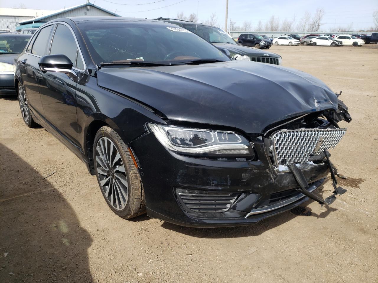 LINCOLN MKZ BLACK 2017 with VIN 3LN6L5G95HR659217 - Photo from auction