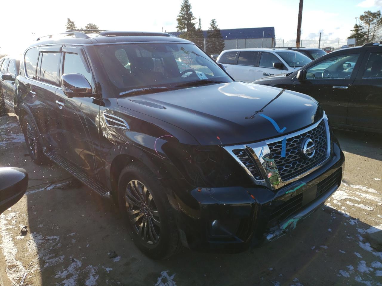 NISSAN ARMADA PLA 2018 with VIN JN8AY2NEXJ9733302 - Photo from auction