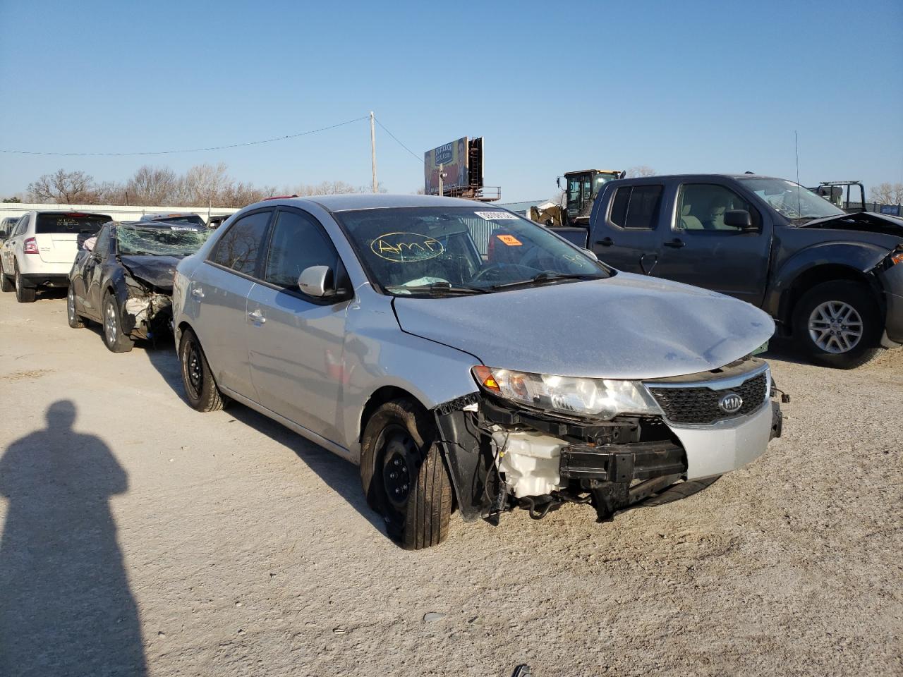 KIA FORTE EX 2012 with VIN KNAFU4A29C5607136 - Photo from auction