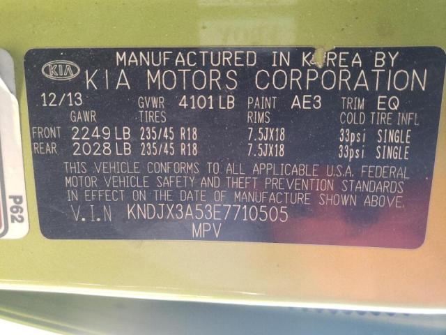 Photo 10 from auction – 2014 KIA SOUL ! with VIN KNDJX3A53E7710505