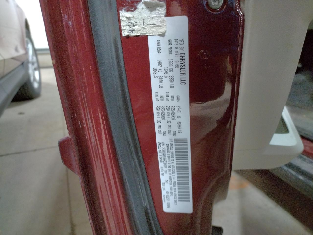 Photo 10 from auction – 2009 DODGE GRAND CARA with VIN 2D8HN44E99R538444