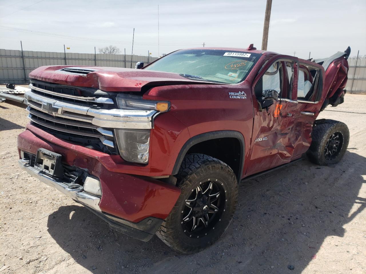 Photo 2 from auction – 2020 CHEVROLET SILVERADO with VIN 1GC4YREYXLF276698