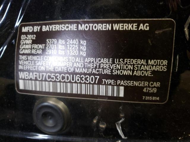 Photo 10 from auction – 2012 BMW 535 XI with VIN WBAFU7C53CDU63307