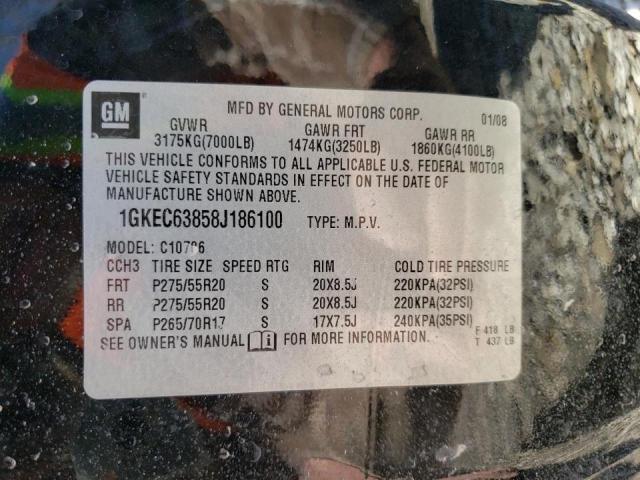 Photo 10 from auction – 2008 GMC YUKON DENA with VIN 1GKEC63858J186100