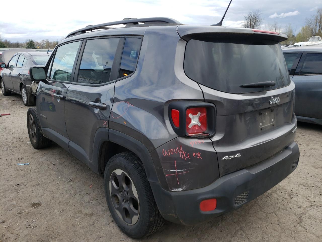 Photo 3 from auction – 2017 JEEP RENEGADE S with VIN ZACCJBAB4HPE63402