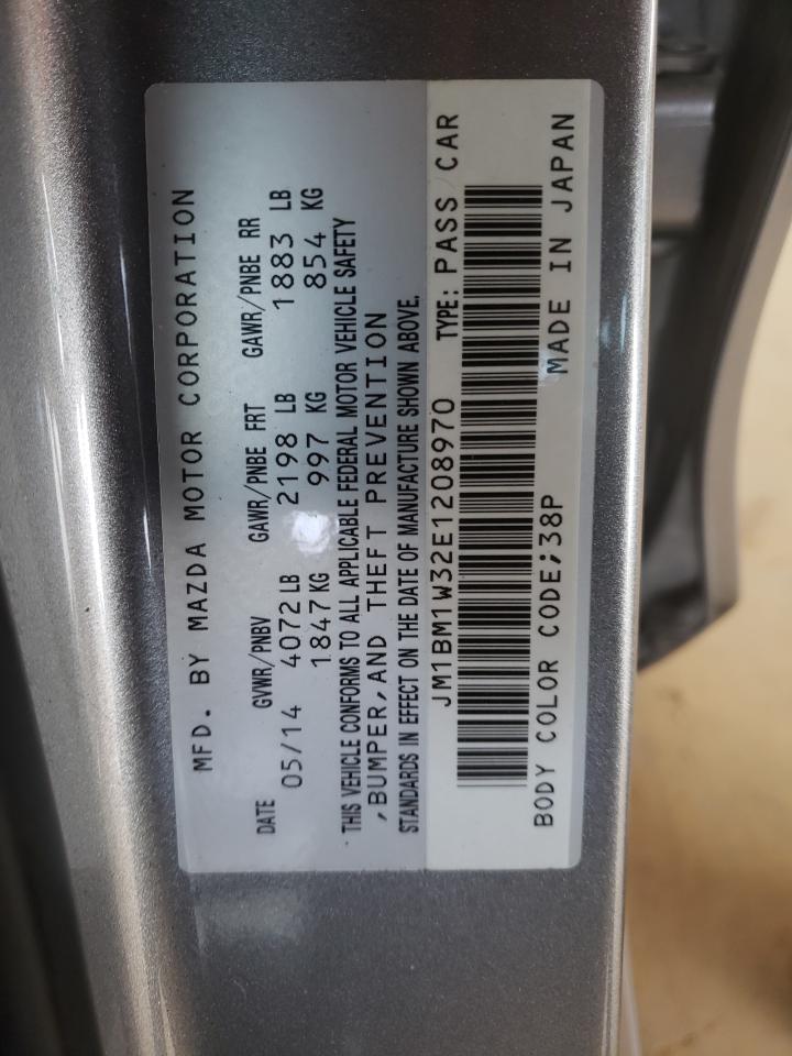 Photo 10 from auction – 2014 MAZDA 3 GRAND TO with VIN JM1BM1W32E1208970
