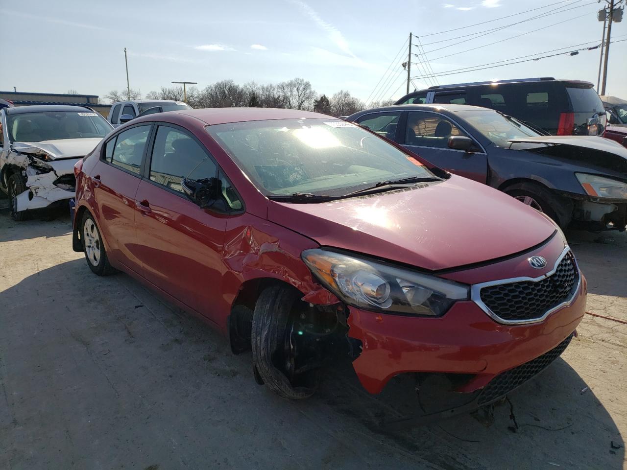 KIA FORTE LX 2015 with VIN KNAFX4A65F5339684 - Photo from auction