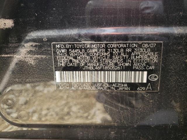 Photo 10 from auction – 2008 LEXUS LS 460 with VIN JTHBL46F185052611