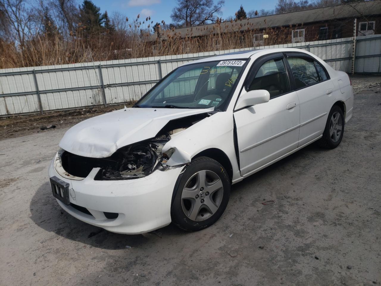Photo 2 from auction – 2005 HONDA CIVIC EX with VIN 2HGES26725H620966