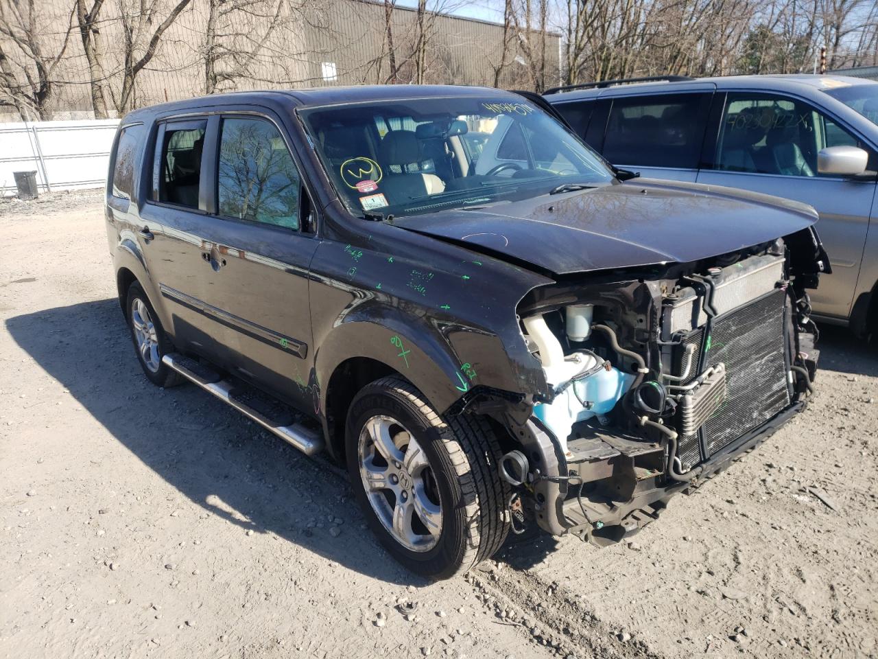 HONDA PILOT EXL 2012 with VIN 5FNYF4H50CB062383 - Photo from auction