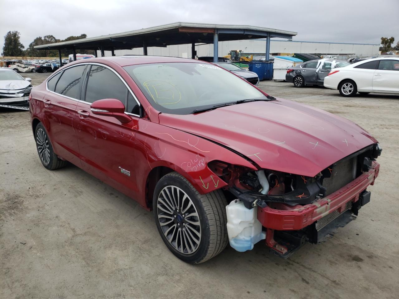 FORD FUSION TIT 2017 with VIN 3FA6P0SU4HR276995 - Photo from auction
