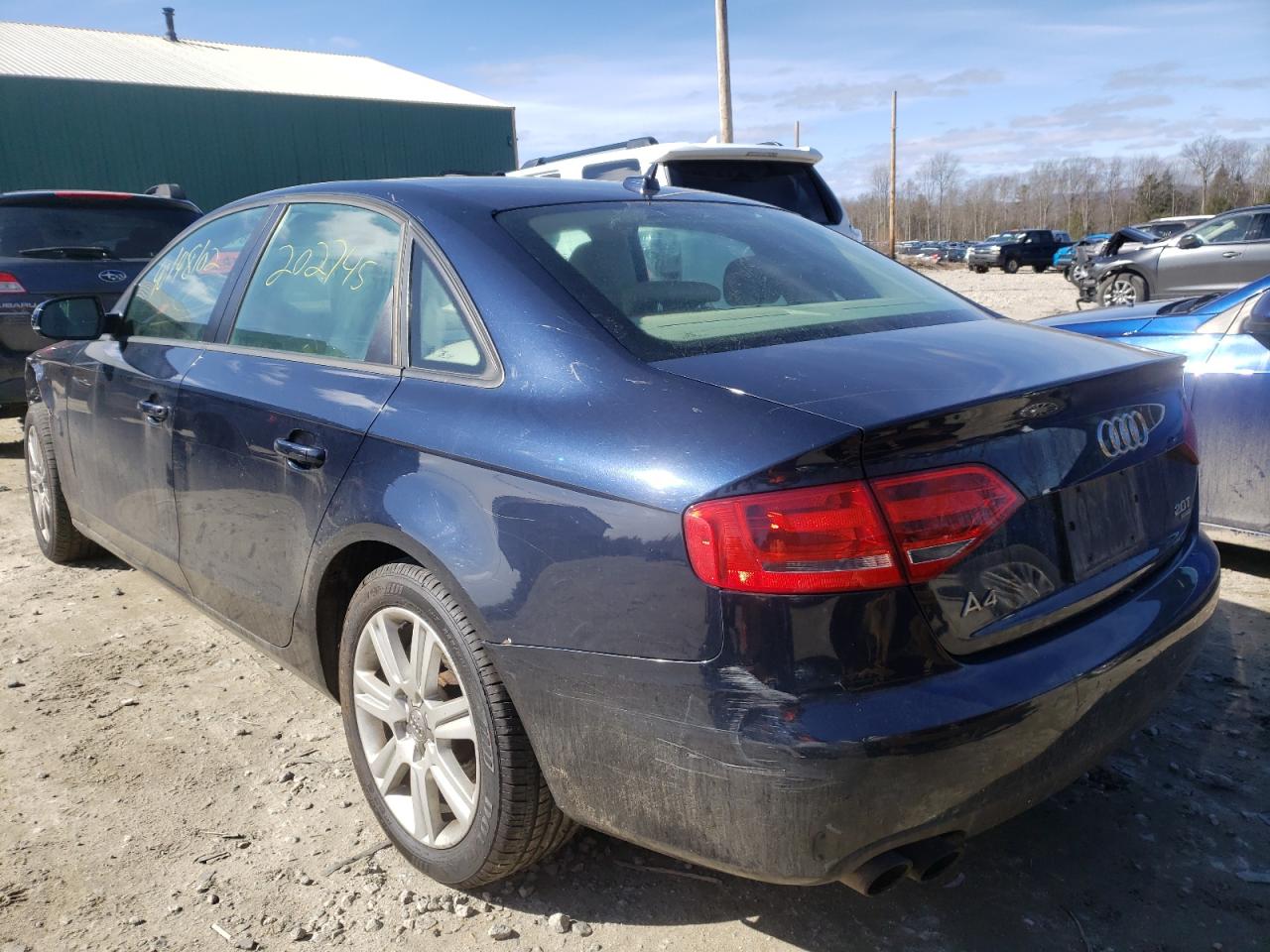 Photo 3 from auction – 2010 AUDI A4 PREMIUM with VIN WAUBFAFL5AN003038