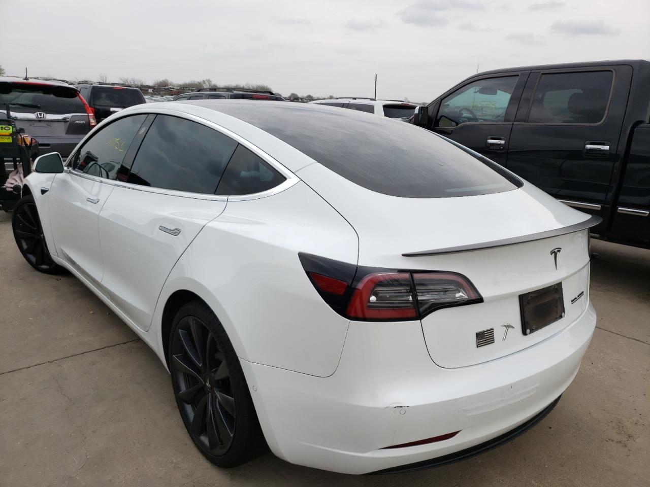 Photo 3 from auction – 2020 TESLA MODEL 3 with VIN 5YJ3E1ECXLF642027