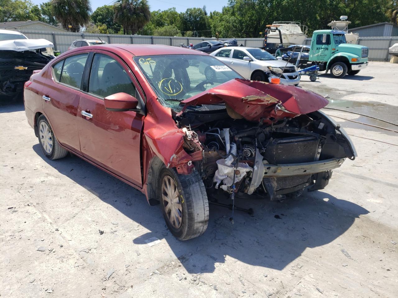 NISSAN VERSA S 2016 with VIN 3N1CN7AP4GL848580 - Photo from auction