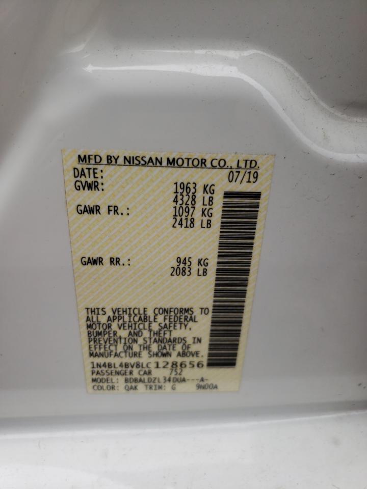 Photo 10 from auction – 2020 NISSAN ALTIMA S with VIN 1N4BL4BV8LC128656