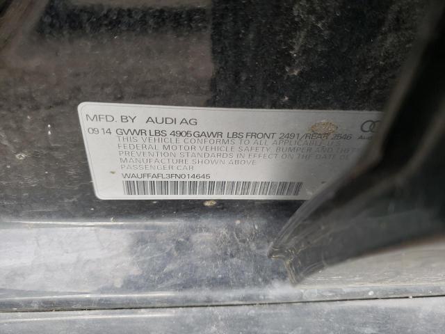 Photo 10 from auction – 2015 AUDI A4 PREMIUM with VIN WAUFFAFL3FN014645