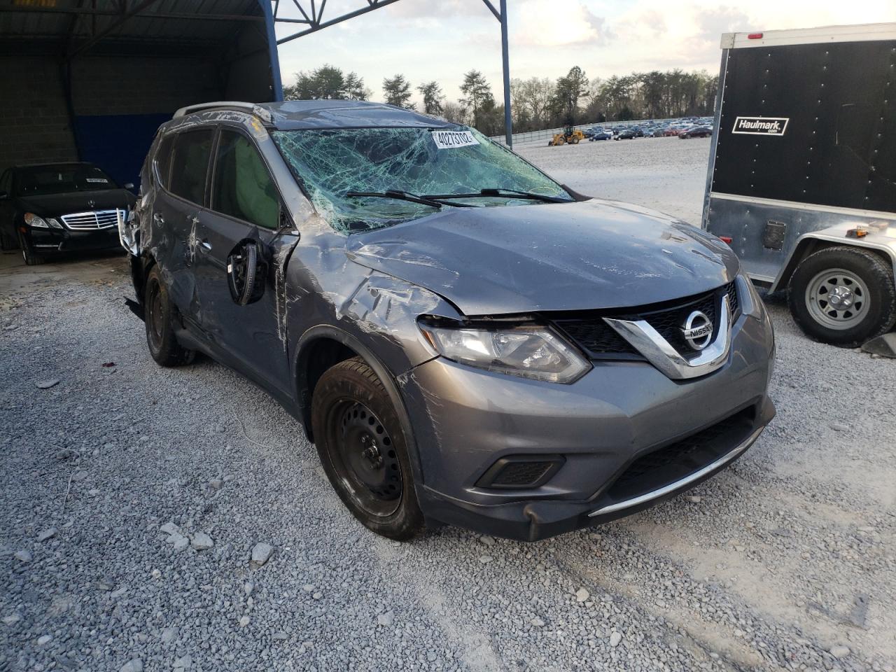 NISSAN ROGUE S 2016 with VIN KNMAT2MT7GP628117 - Photo from auction