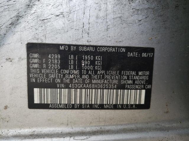 Photo 10 from auction – 2017 SUBARU IMPREZA with VIN 4S3GKAA68H3625354