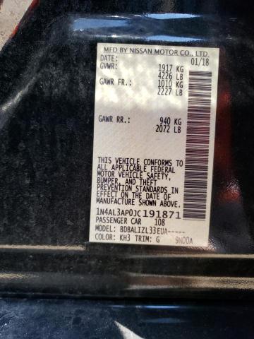 Photo 10 from auction – 2018 NISSAN ALTIMA 2.5 with VIN 1N4AL3AP0JC191871