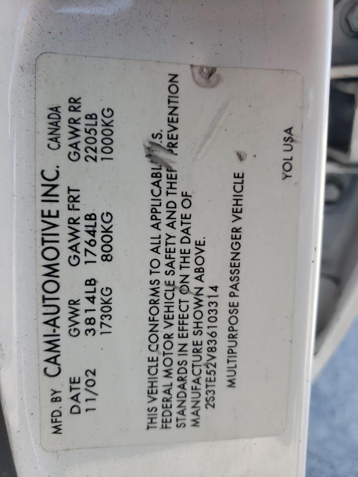 Photo 10 from auction – 2003 SUZUKI VITARA JLS with VIN 2S3TE52V836103314