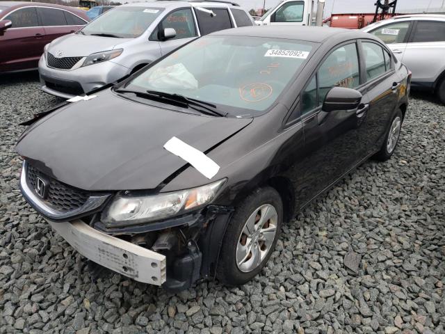 Photo 2 from auction – 2014 HONDA CIVIC LX with VIN 2HGFB2F55EH516622