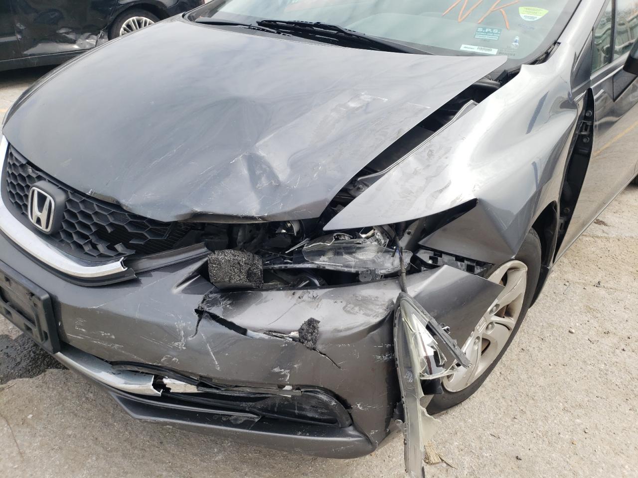 Photo 9 from auction – 2013 HONDA CIVIC LX with VIN 19XFB2F58DE039483