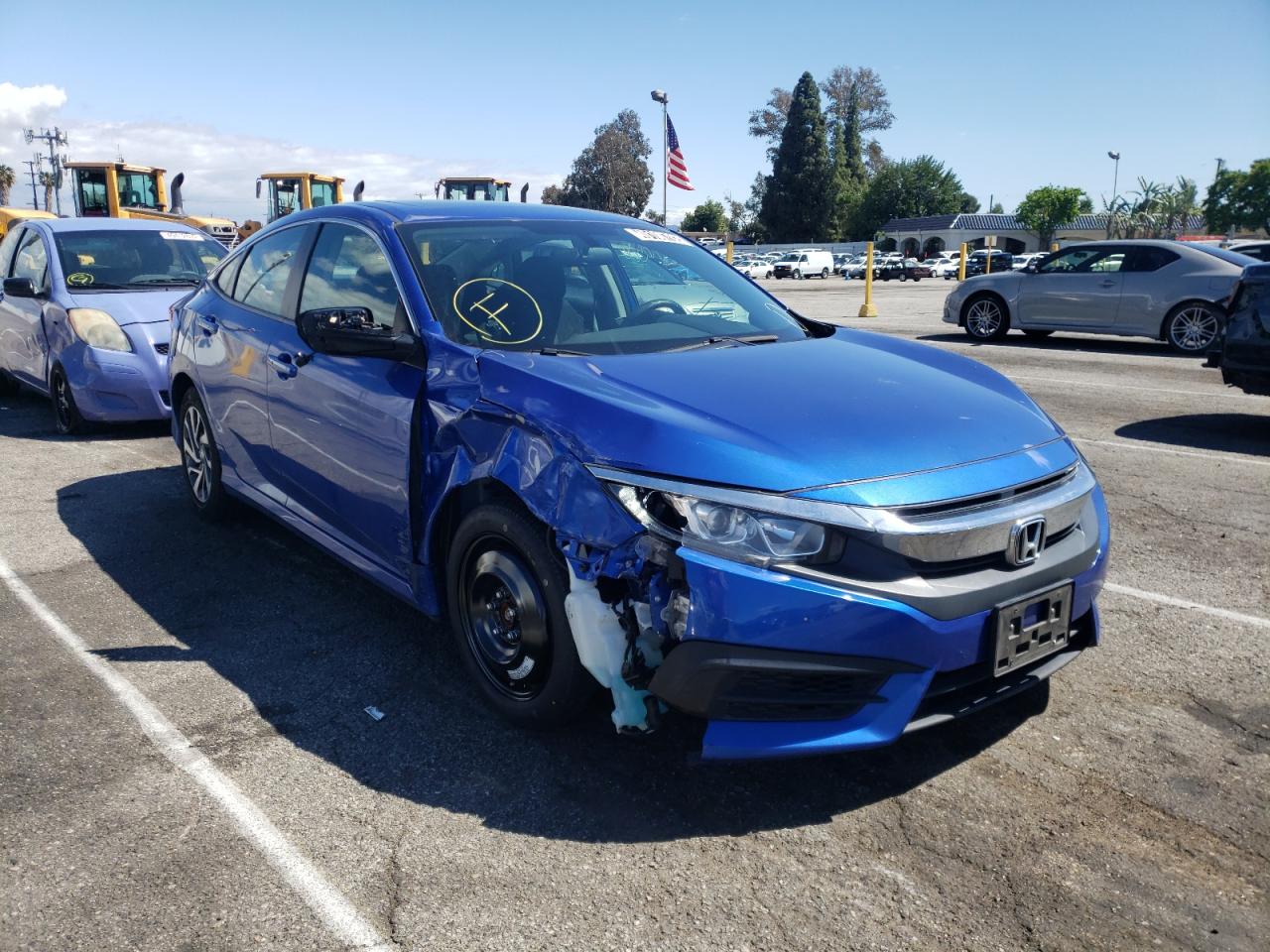 HONDA CIVIC EX 2017 with VIN 2HGFC2F77HH535837 - Photo from auction