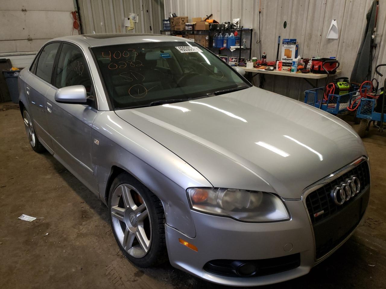 AUDI A4 2.0T QU 2008 with VIN WAUDF78E68A108795 - Photo from auction