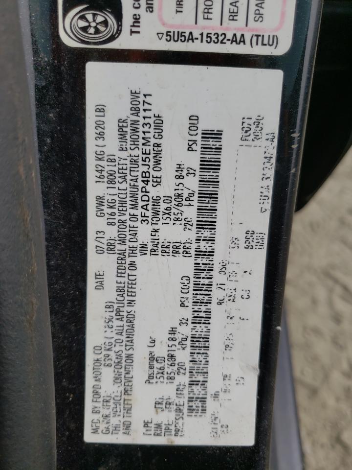 Photo 10 from auction – 2014 FORD FIESTA SE with VIN 3FADP4BJ5EM131171