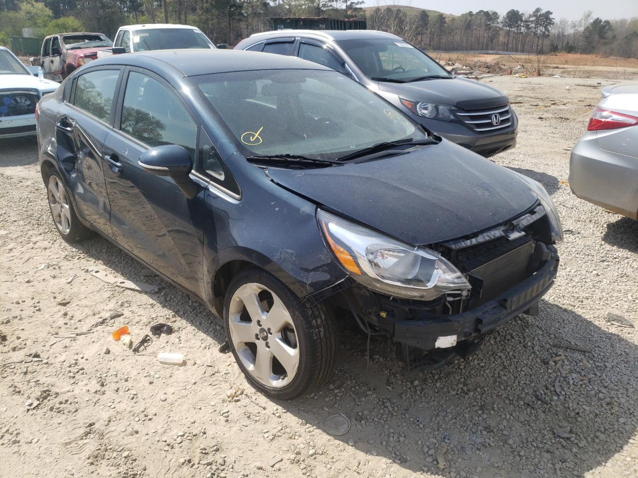 KIA RIO EX 2013 with VIN KNADN4A35D6187948 - Photo from auction