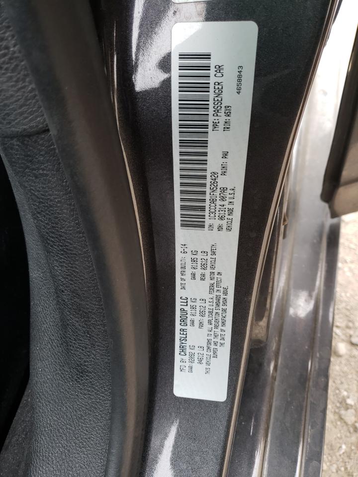 Photo 10 from auction – 2015 CHRYSLER 200 LIMITE with VIN 1C3CCCAB1FN526420