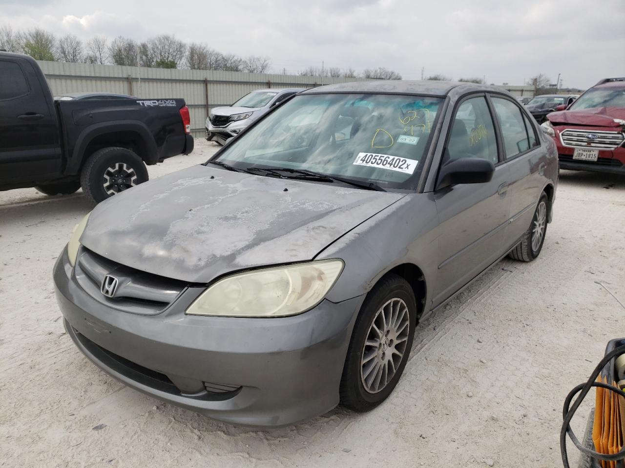 Photo 2 from auction – 2005 HONDA CIVIC LX with VIN 2HGES16575H627971