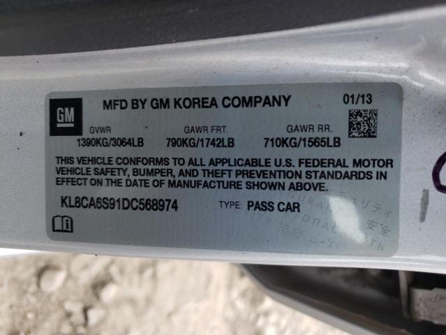 Photo 10 from auction – 2013 CHEVROLET SPARK LS with VIN KL8CA6S91DC568974