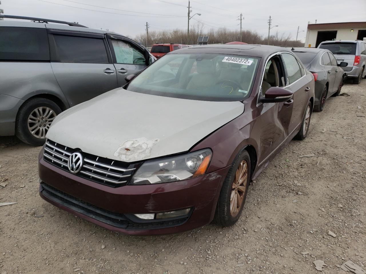 Photo 2 from auction – 2012 VOLKSWAGEN PASSAT SEL with VIN 1VWCP7A35CC025681