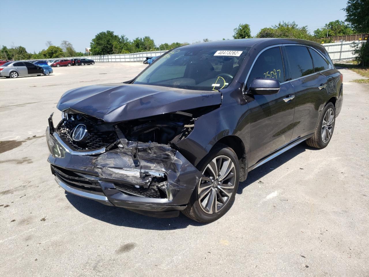 Photo 2 from auction – 2020 ACURA MDX TECHNO with VIN 5J8YD3H54LL017168
