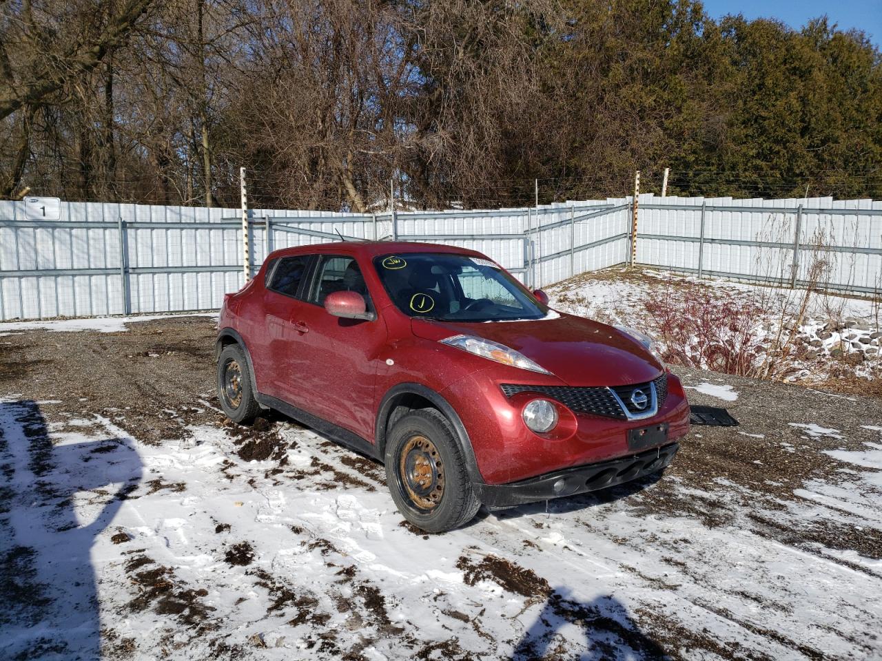 NISSAN JUKE S 2012 with VIN JN8AF5MV5CT116145 - Photo from auction