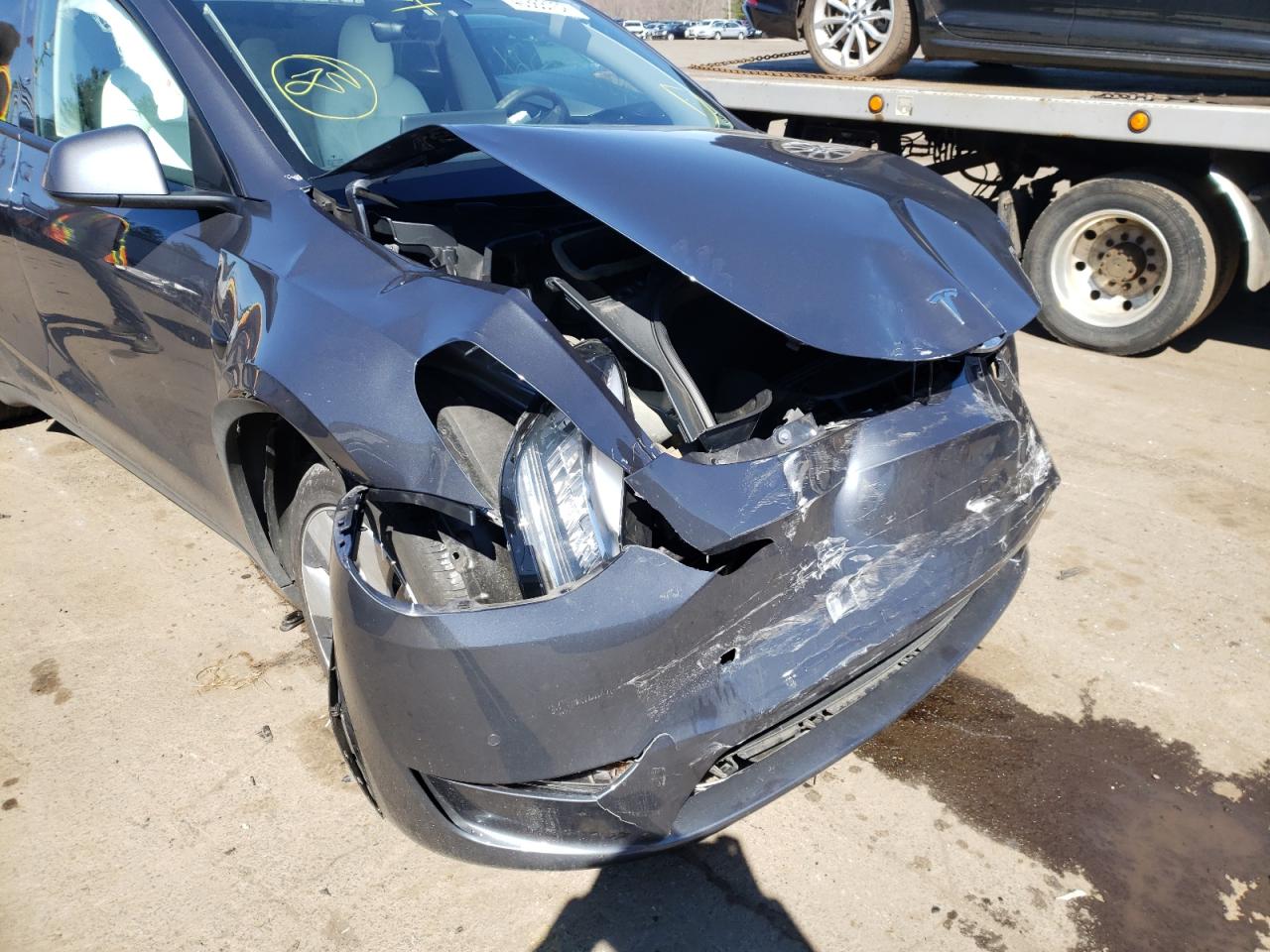 Photo 9 from auction – 2021 TESLA MODEL Y with VIN 5YJYGDEE1MF144836