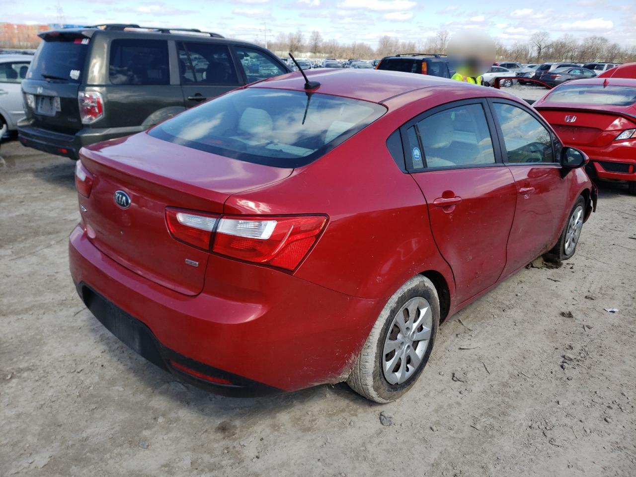 Photo 4 from auction – 2013 KIA RIO LX with VIN KNADM4A37D6251488