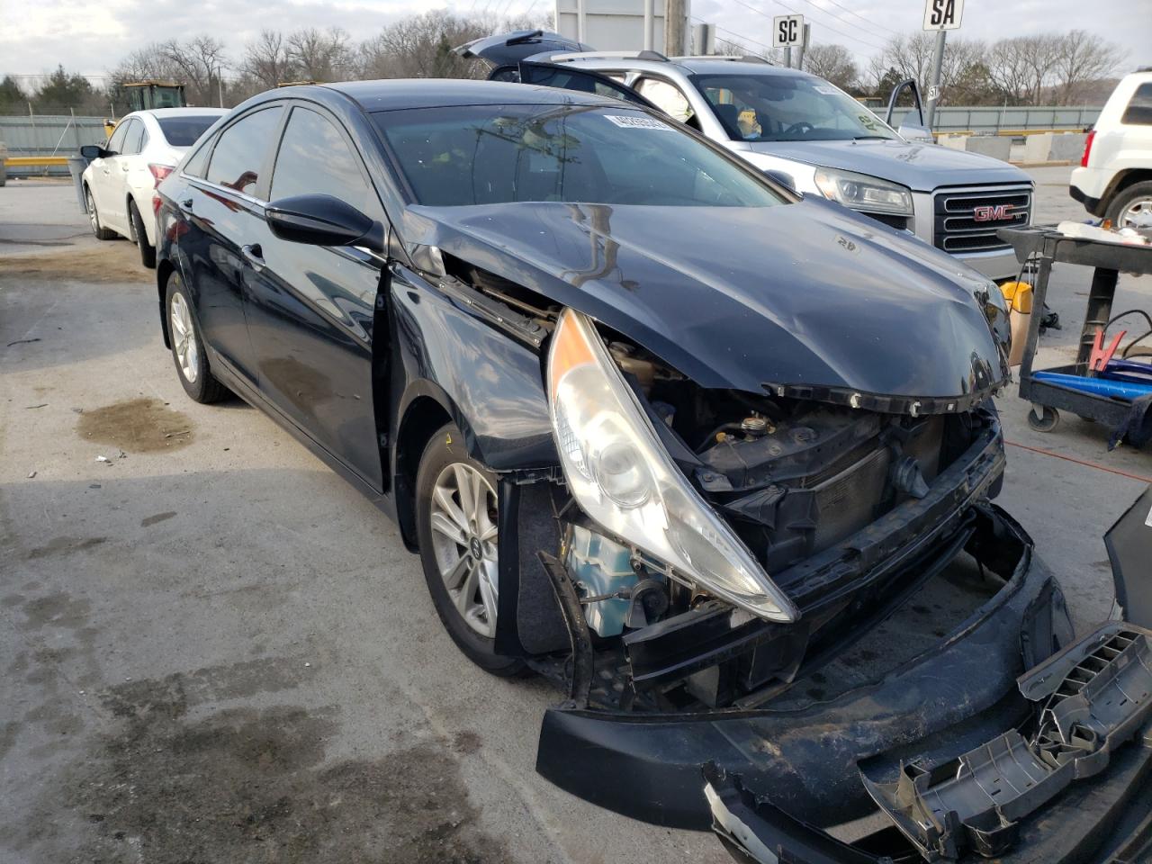 HYUNDAI SONATA GLS 2013 with VIN 5NPEB4AC4DH697410 - Photo from auction