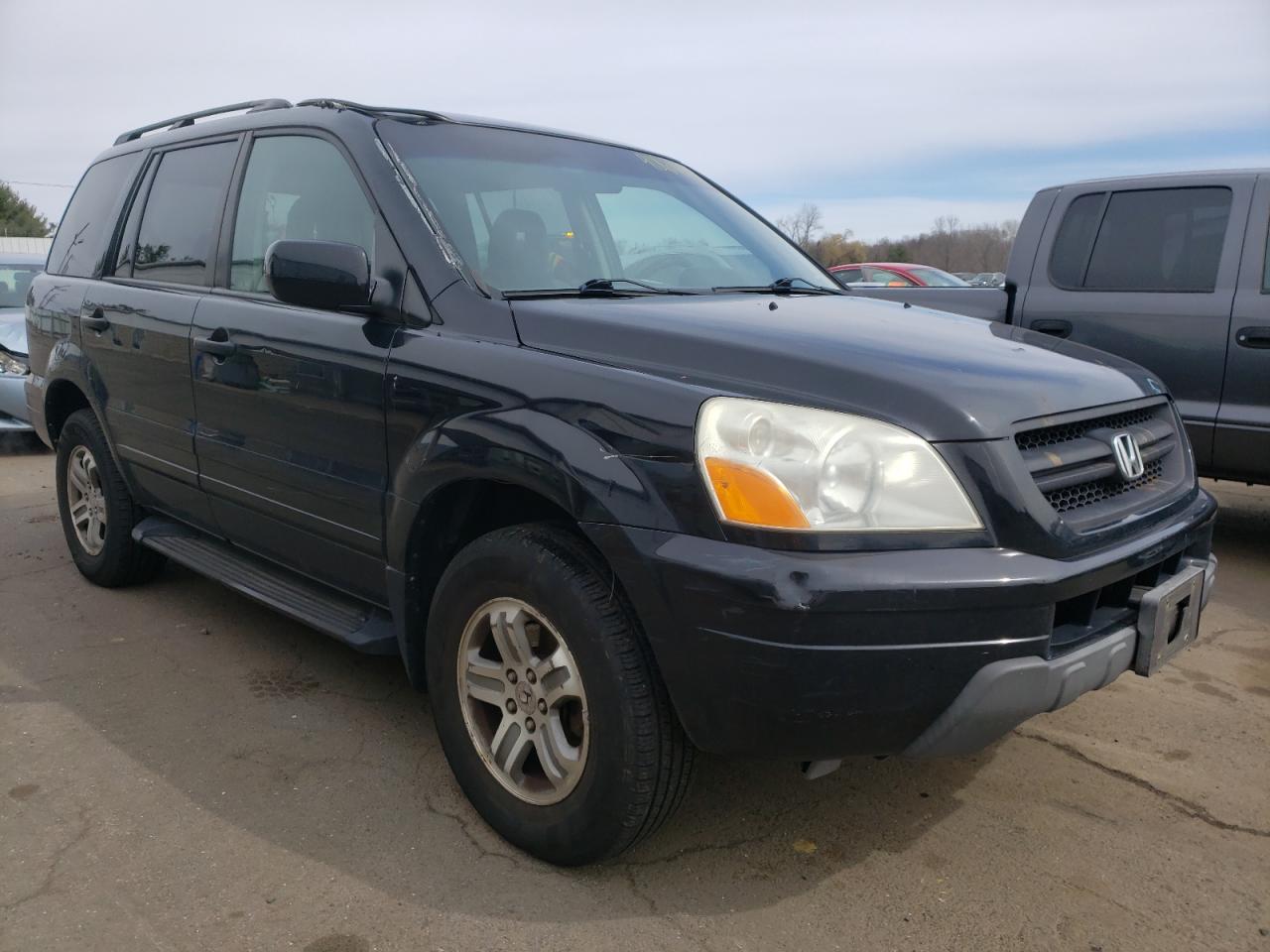 HONDA PILOT EX 2004 with VIN 2HKYF18454H596990 - Photo from auction