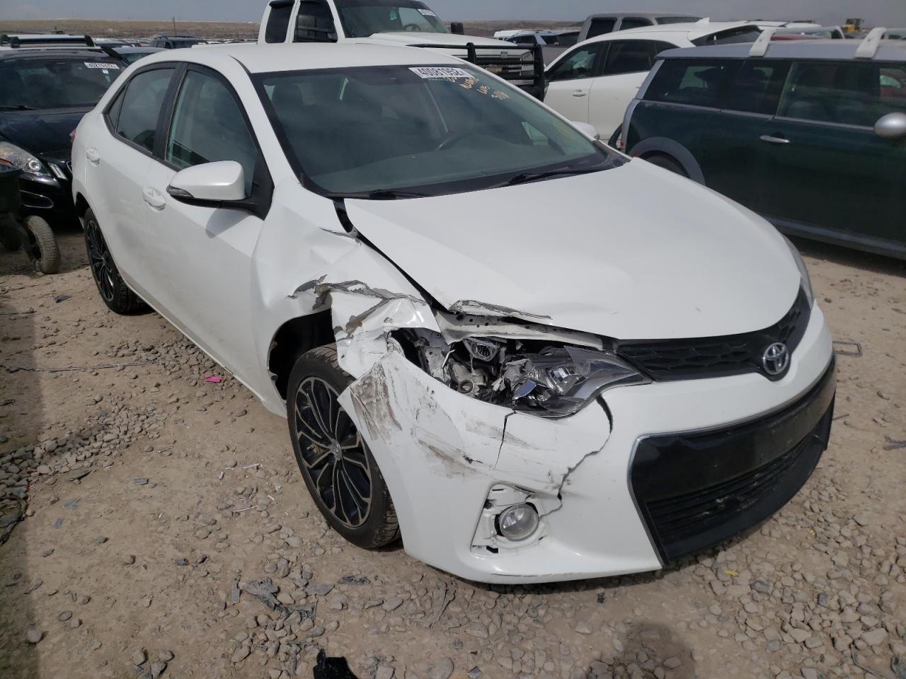 TOYOTA COROLLA L 2014 with VIN 5YFBURHE5EP075646 - Photo from auction