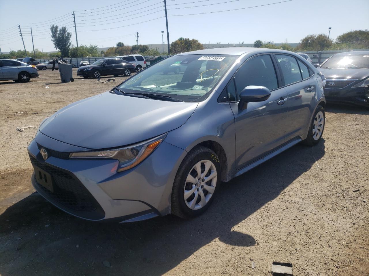 Photo 2 from auction – 2021 TOYOTA COROLLA LE with VIN 5YFEPMAE3MP235684