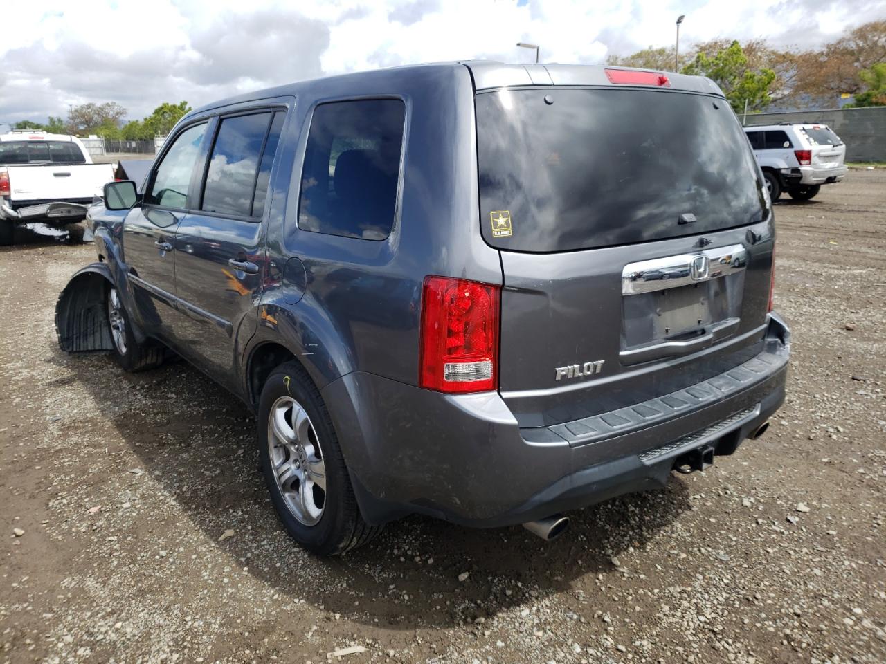 Photo 3 from auction – 2012 HONDA PILOT EXL with VIN 5FNYF3H69CB022533