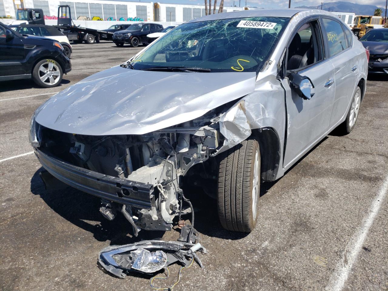 Photo 2 from auction – 2019 NISSAN SENTRA S with VIN 3N1AB7AP2KL618593