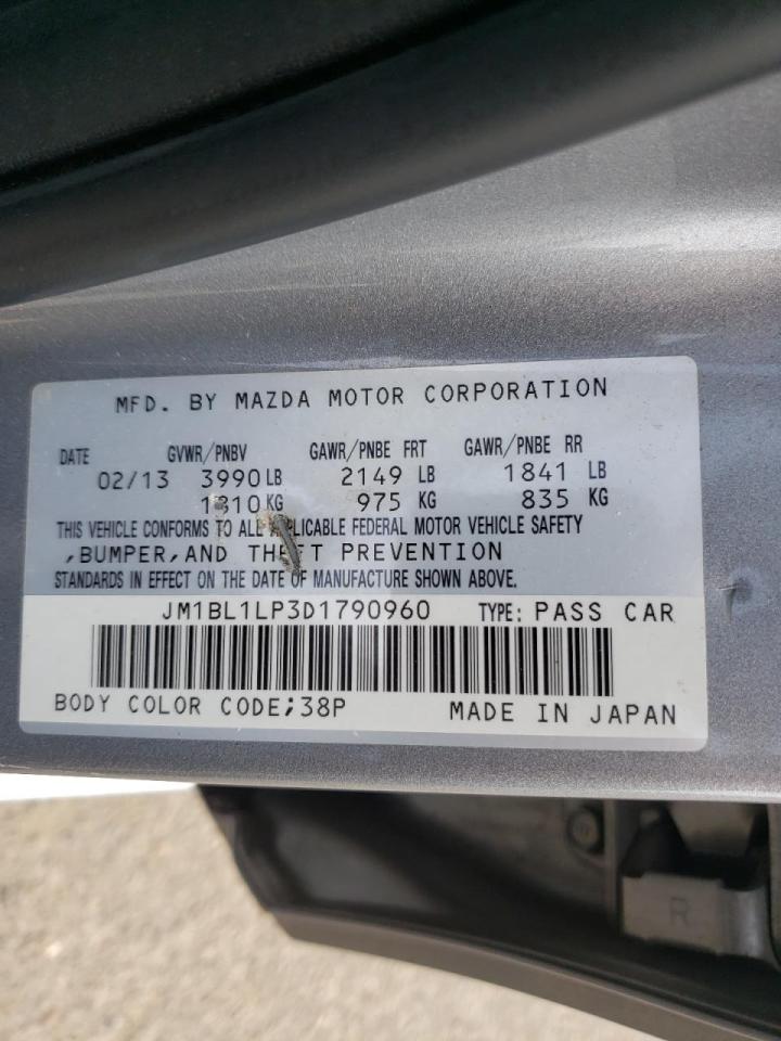 Photo 10 from auction – 2013 MAZDA 3 I with VIN JM1BL1LP3D1790960