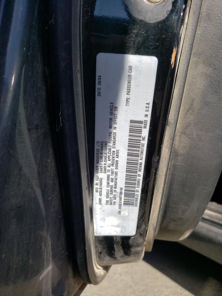 Photo 10 from auction – 2005 SUBARU LEGACY 2.5 with VIN 4S3BL616957206146