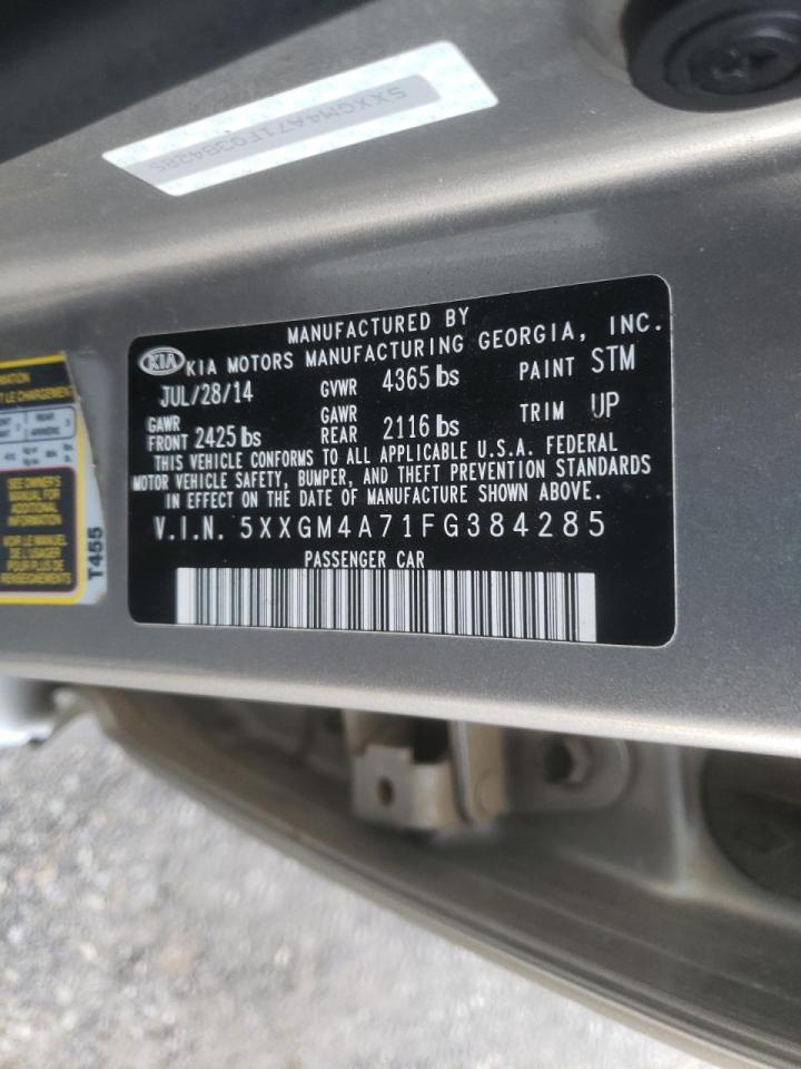 Photo 10 from auction – 2015 KIA OPTIMA LX with VIN 5XXGM4A71FG384285