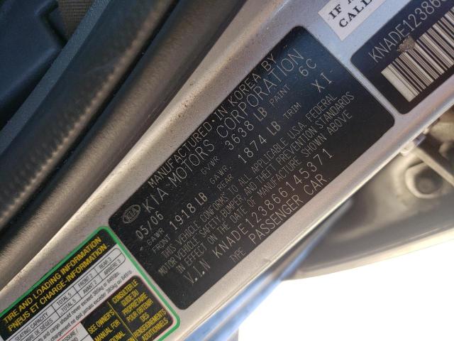 Photo 10 from auction – 2006 KIA RIO with VIN KNADE123866145371