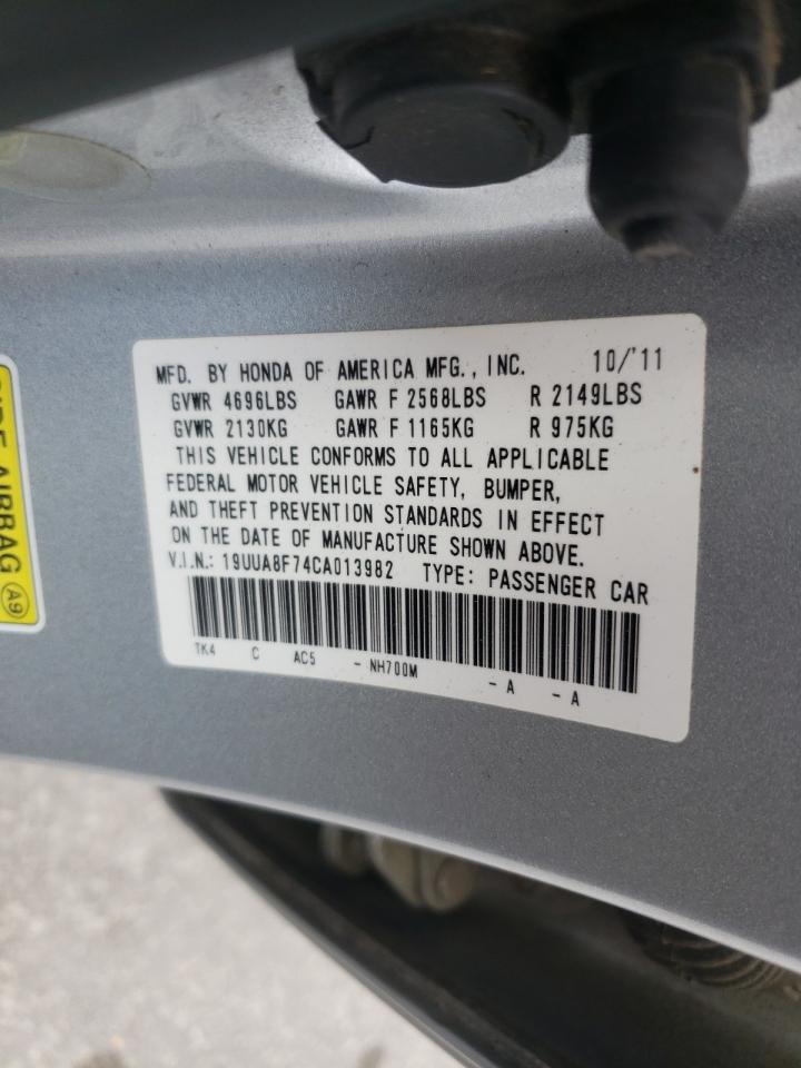 Photo 10 from auction – 2012 ACURA TL with VIN 19UUA8F74CA013982