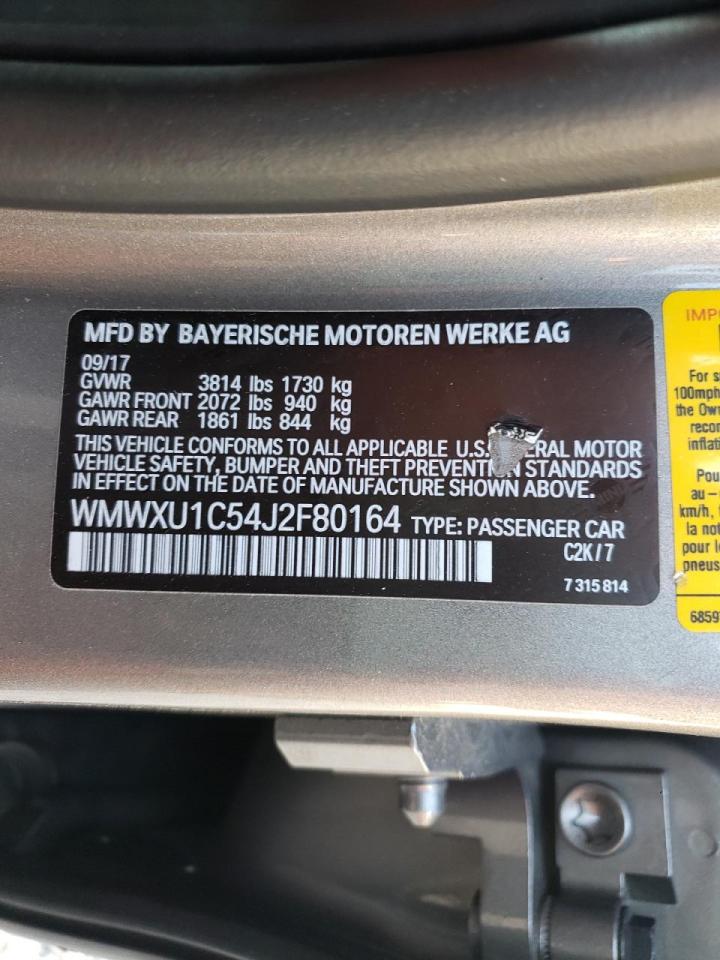 Photo 10 from auction – 2018 MINI COOPER with VIN WMWXU1C54J2F80164
